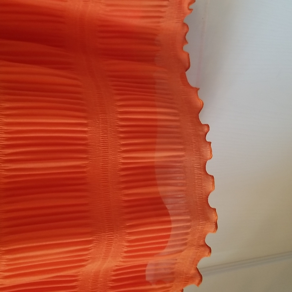 Signature by Robbie Bee Orange Chiffon Dress - Picture 5 of 6